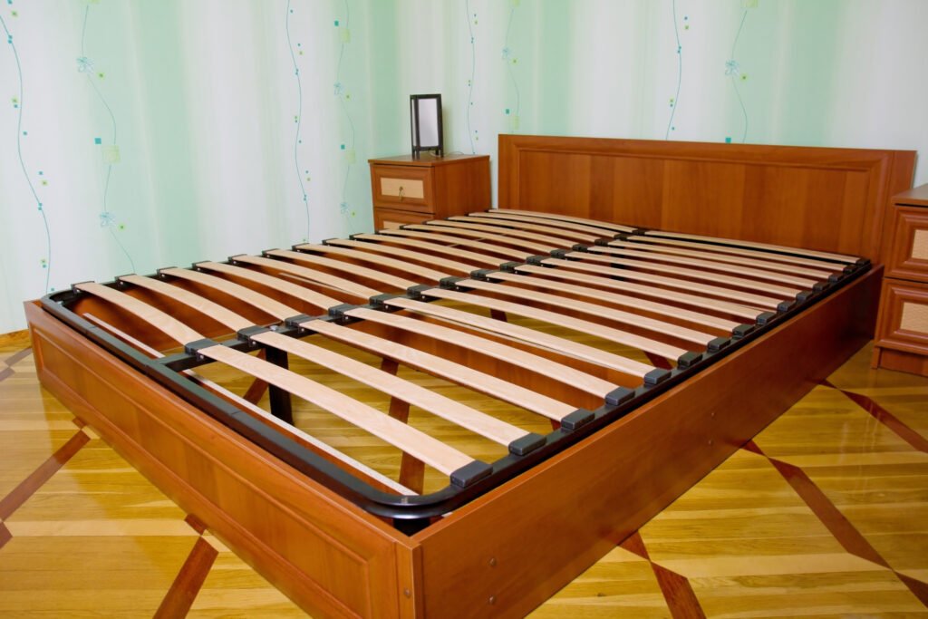 Wooden bed base